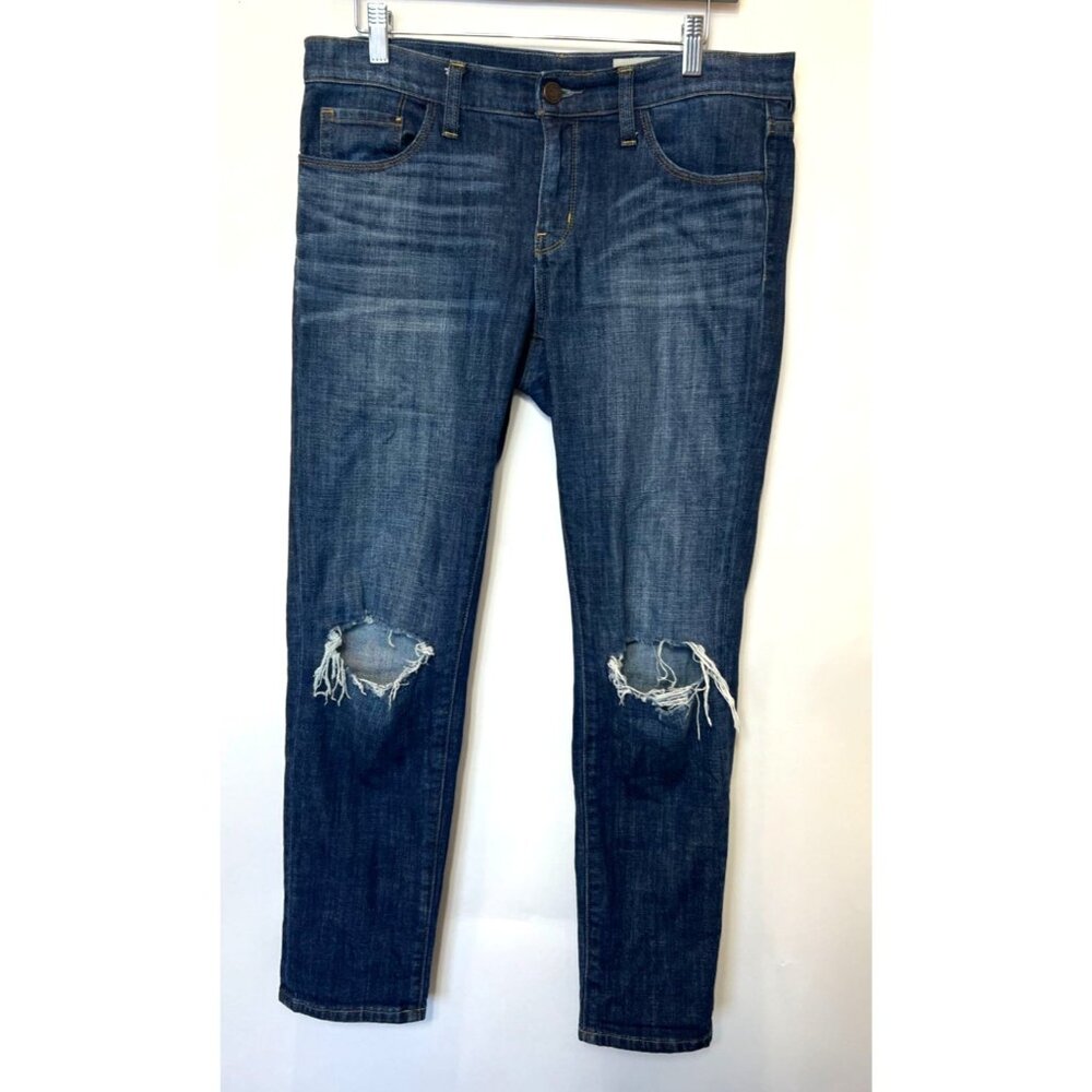 Treasure & Bond Skinny Boyfriend Ankle Jeans Distressed Medium Wash Size 28